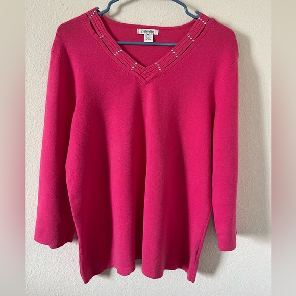 hampshire studio Sweaters - Hampshire Studio Pink Sweater, Size XL